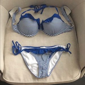 Striped bathing suit